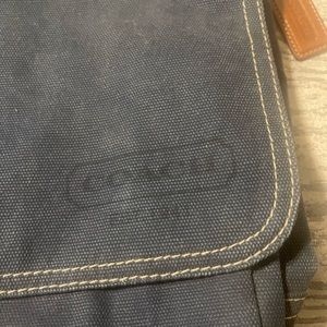 COACH canvas messenger bag